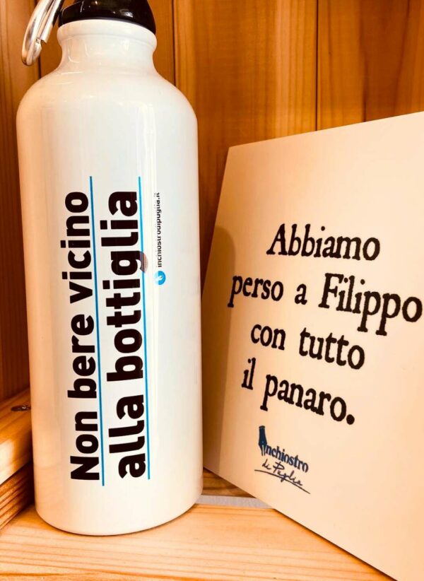 Borracce con citazioni tipiche pugliesi