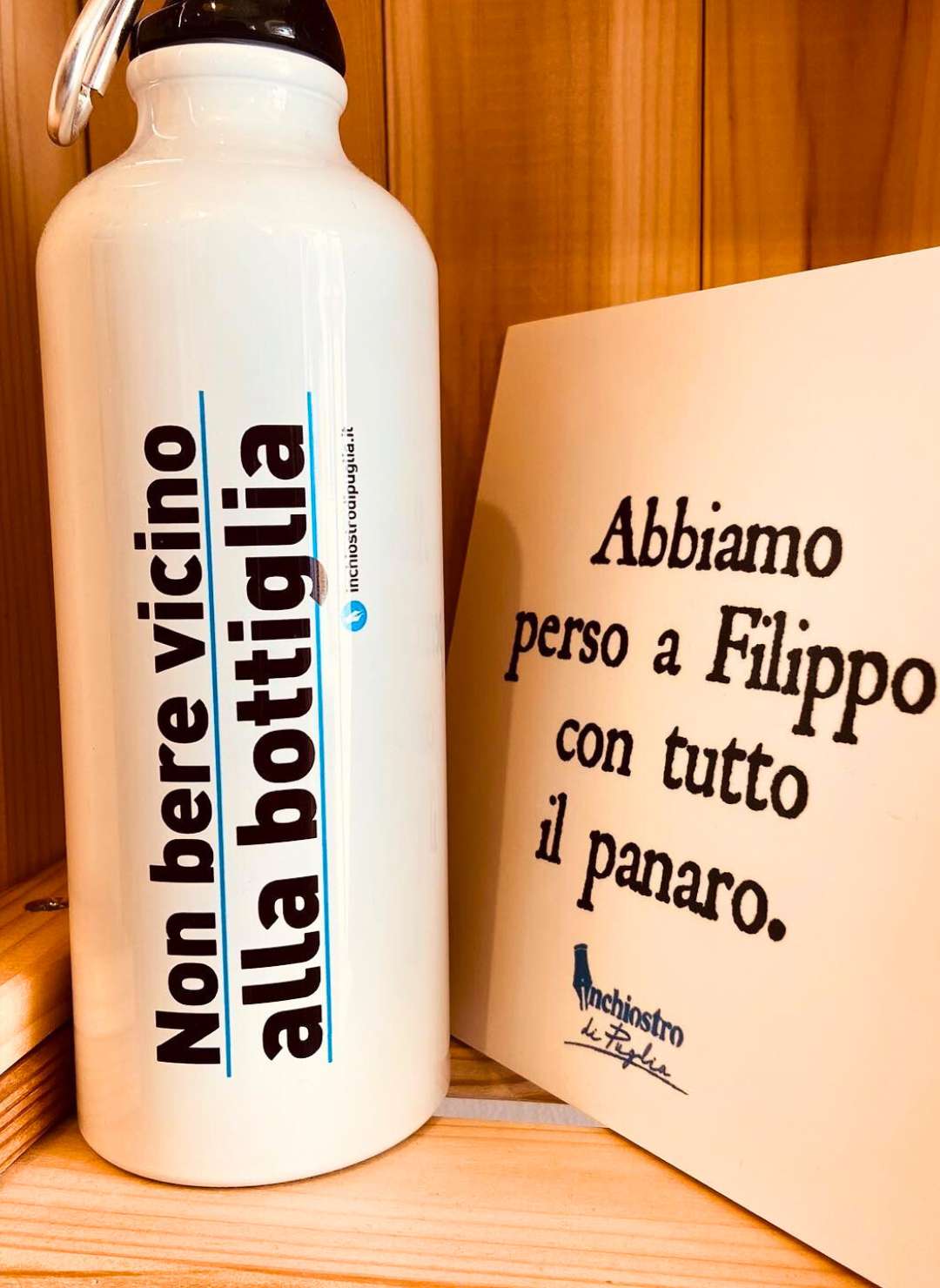 Borracce con citazioni tipiche pugliesi